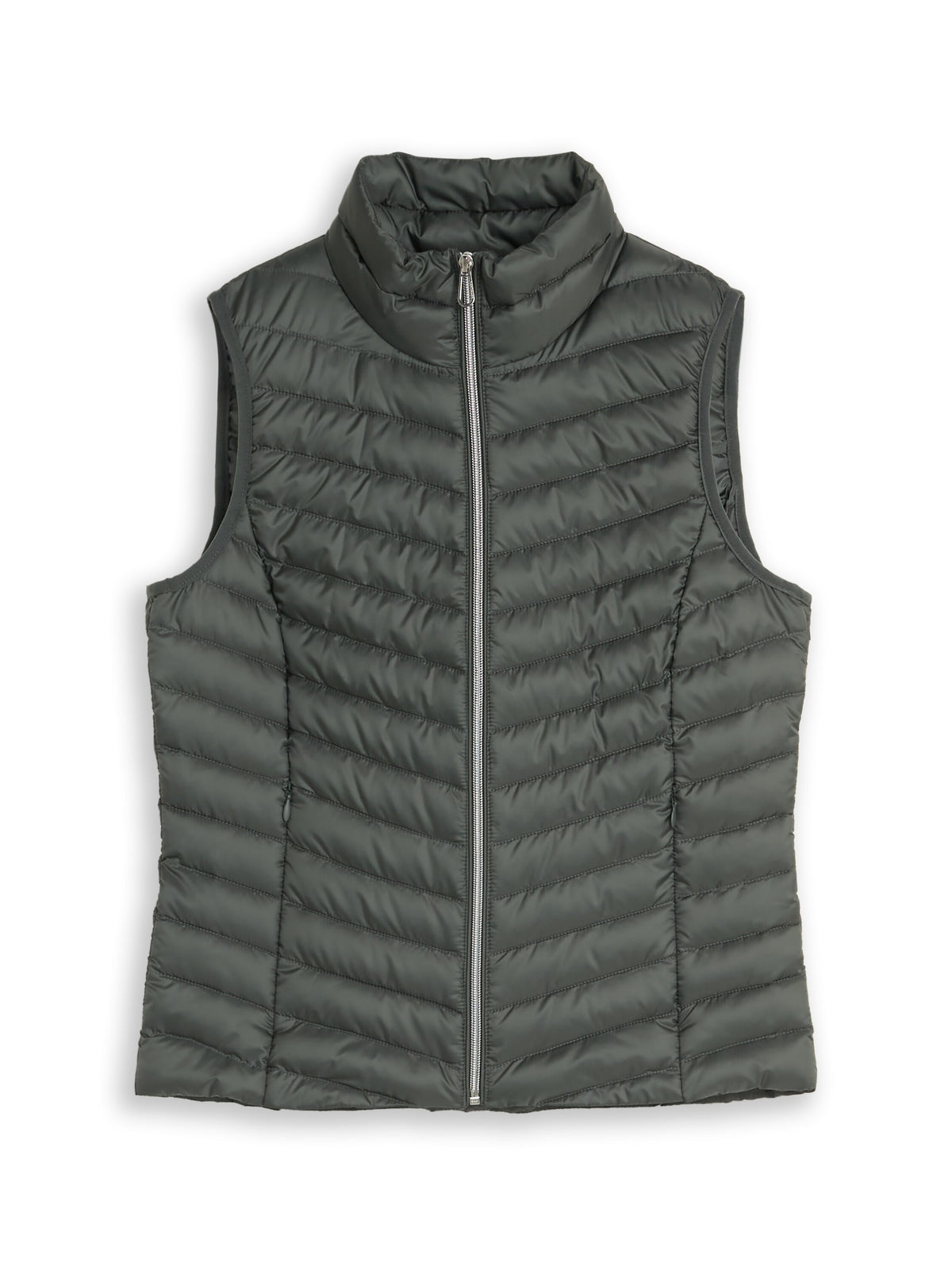 Tom Tailor Darkest Olive Vest Optimal Fit and High Wearing Comfort