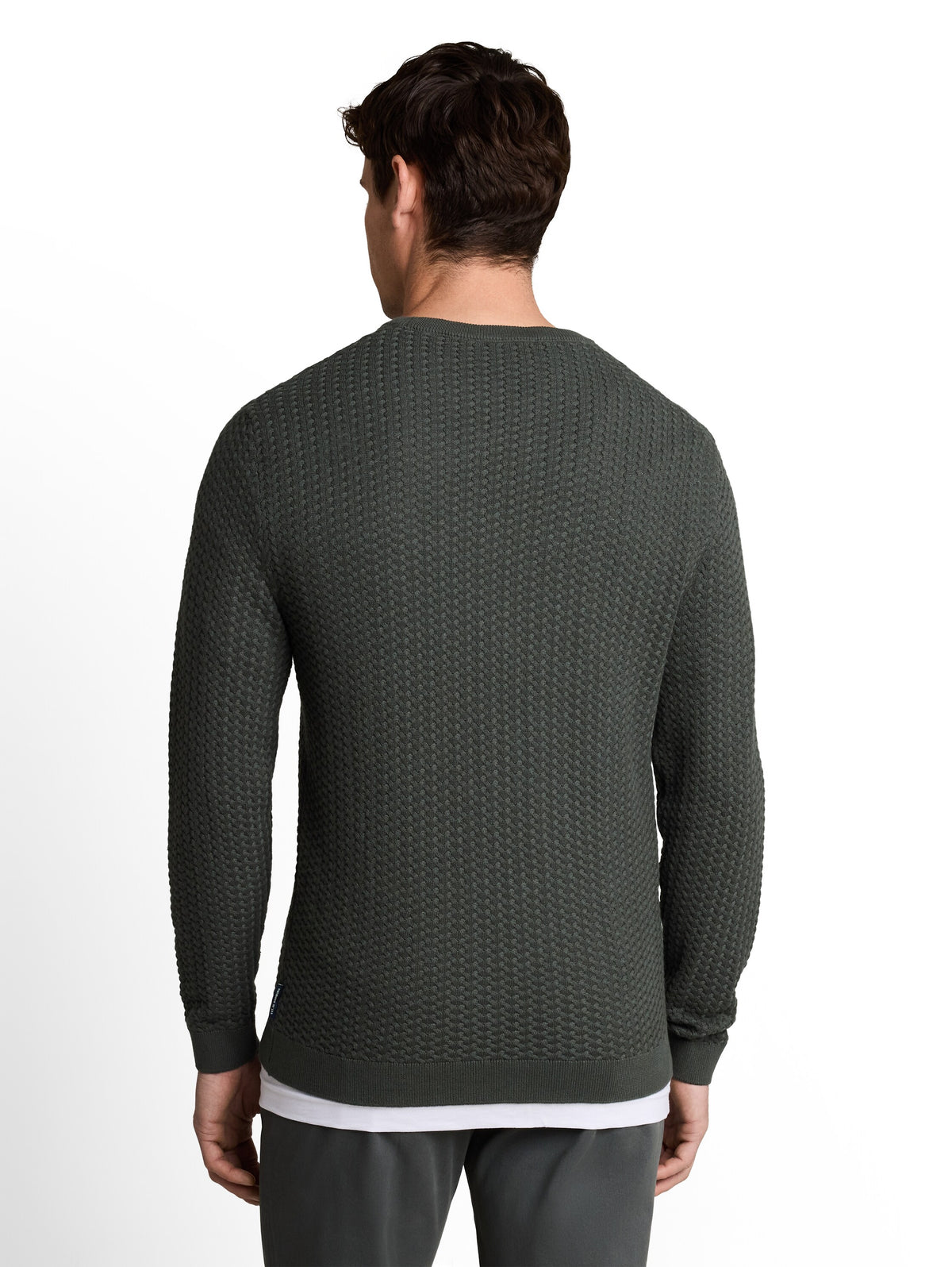 Tom Tailor Dark Olive Knitted jumper with cable knit pattern Pullover
