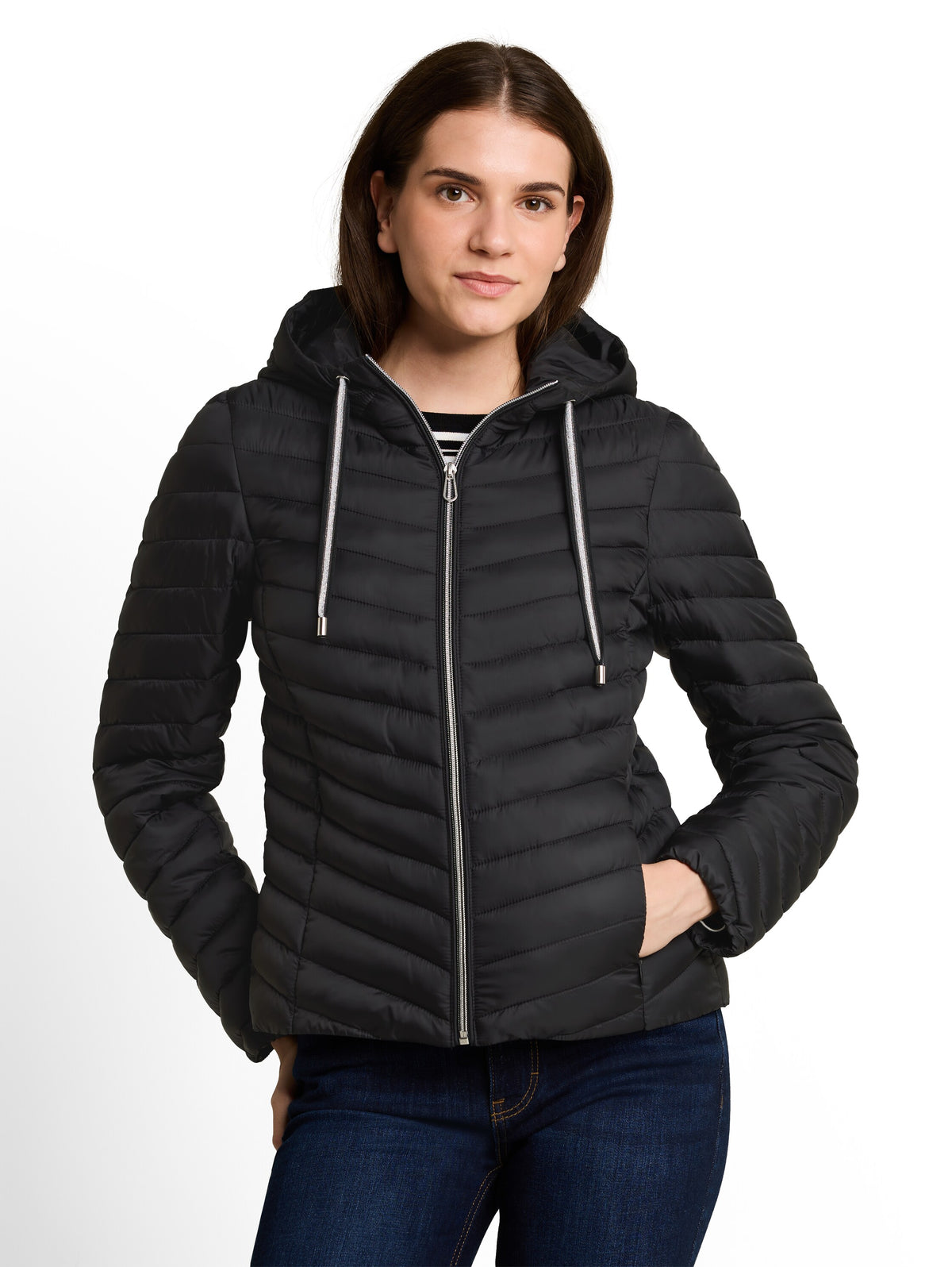 Tom Tailor Black Jacket Optimal Fit and High Wearing Comfort