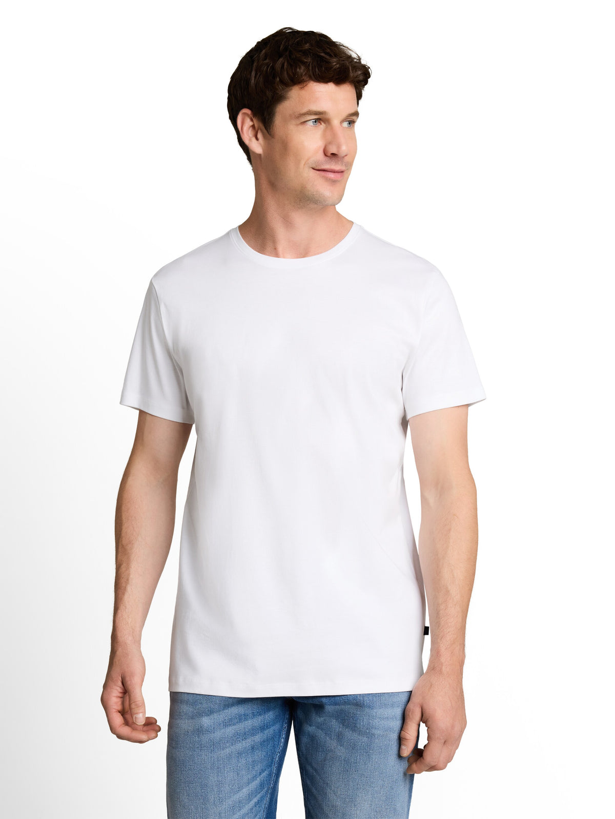 Tom Tailor White Plain-coloured T-shirt