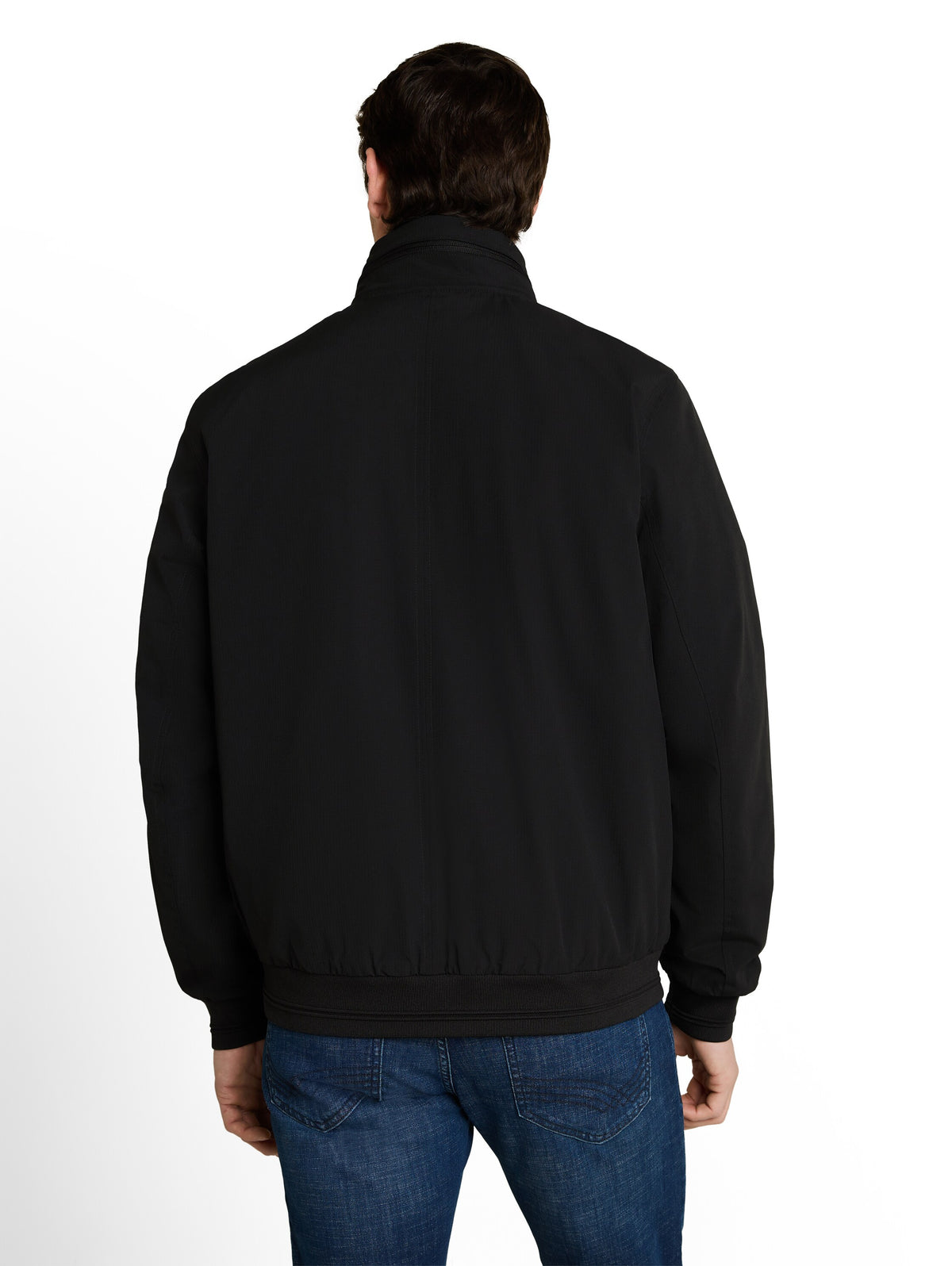 Tom Tailor Black Blouson Jacket with Stow-Away Hood