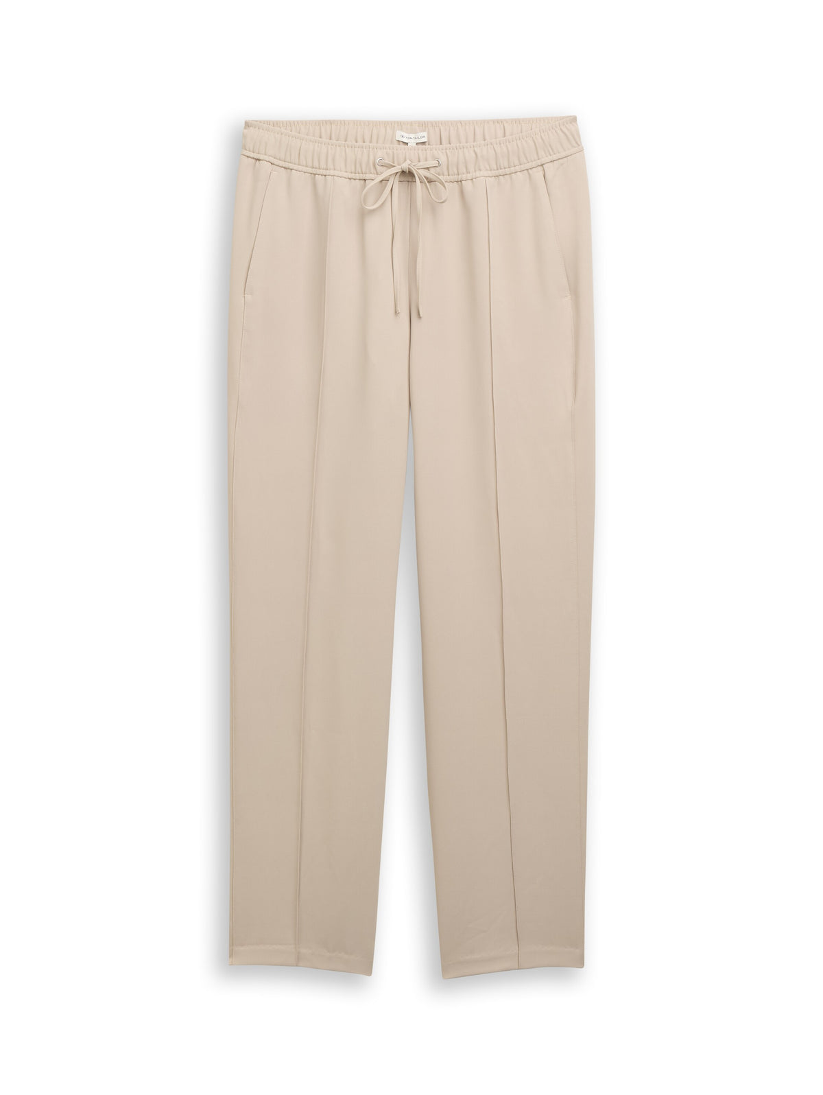 Tom Tailor Soft Taupe Grey Loose Straight Pants