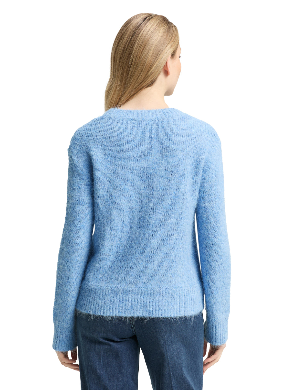 Tom Tailor Blue Knitted Jumper with Wool Blend