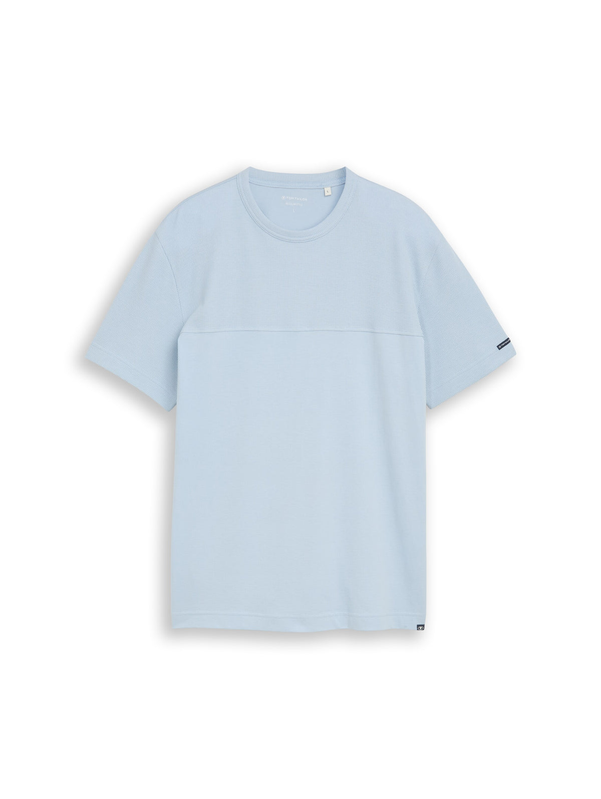 Tom Tailor Baby Blue Cotton Short Sleeved T-Shirt