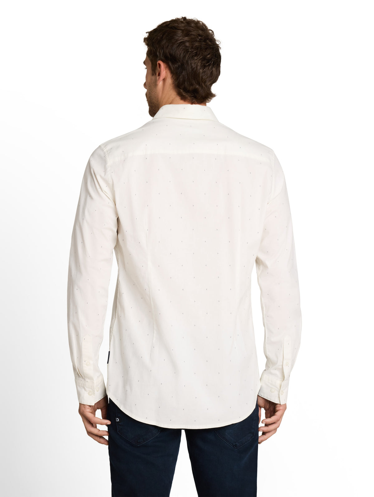Tom Tailor White Fitted shirt with stretch