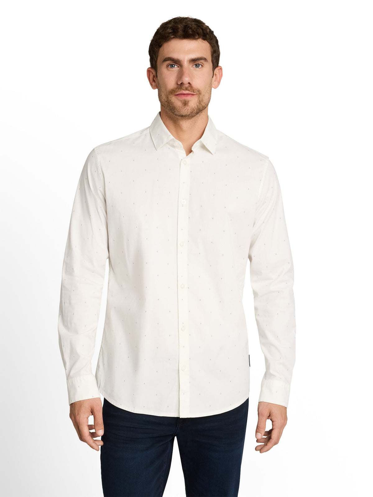 Tom Tailor White Fitted shirt with stretch