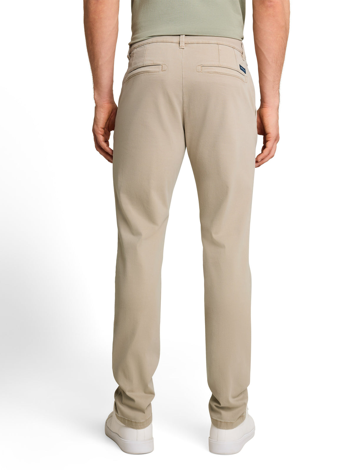 Tom Tailor Beige TTSIMON SLIM Washed-Look Chino Trousers Pant