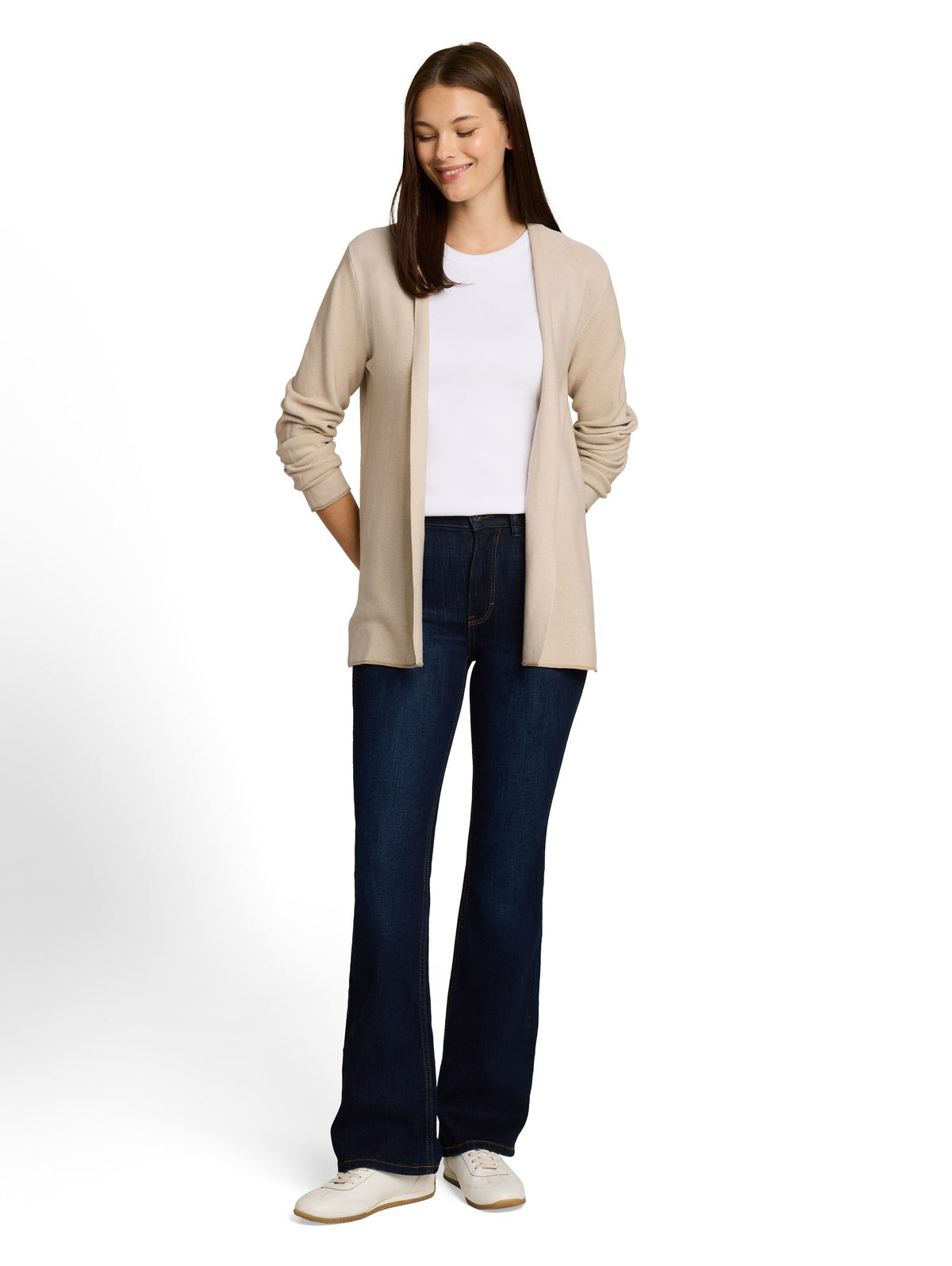 Tom Tailor Light Beige Cotton Cardigan