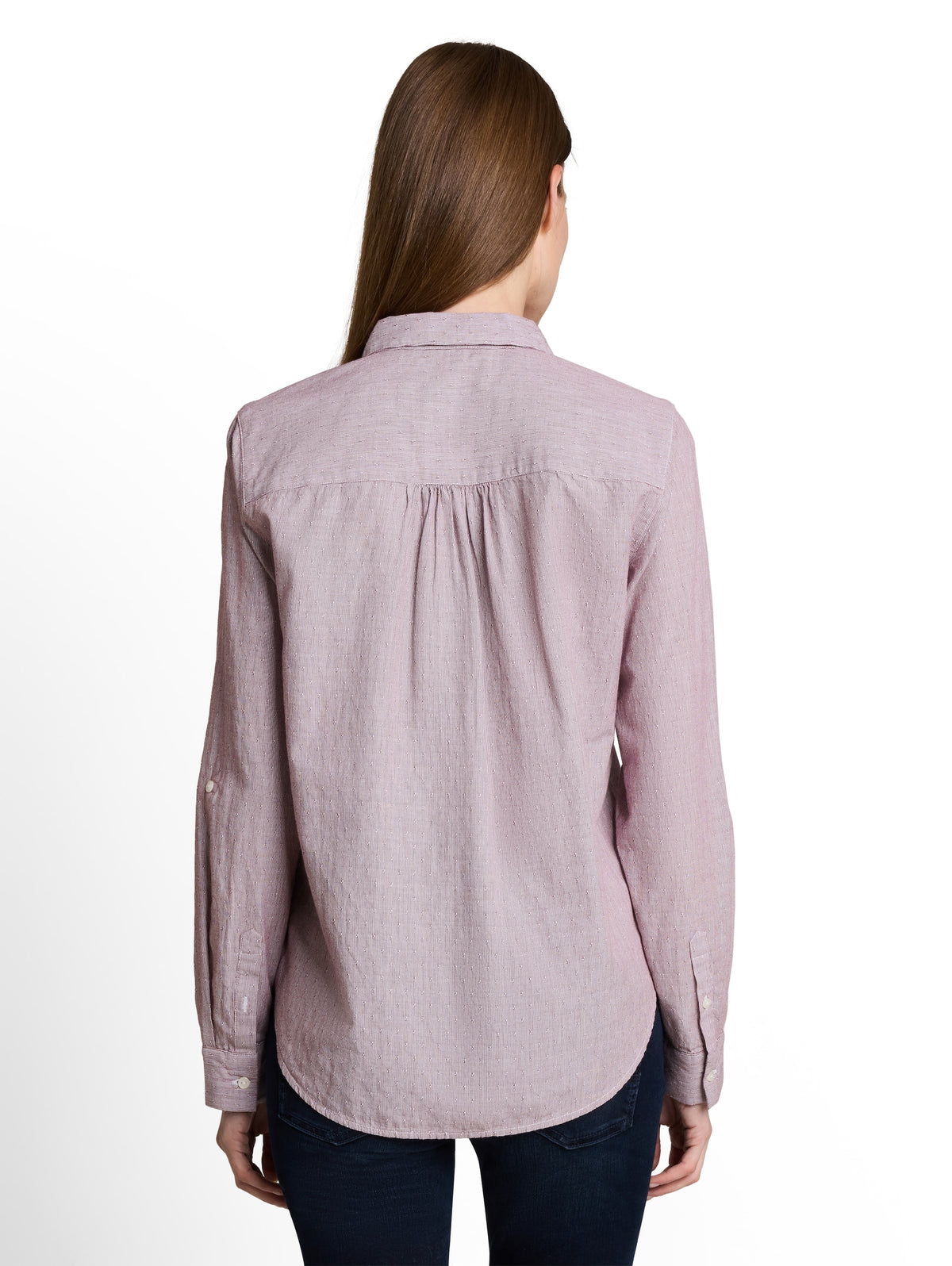Tom Tailor Purple Shirt-Style Top With Turn-Up Feature