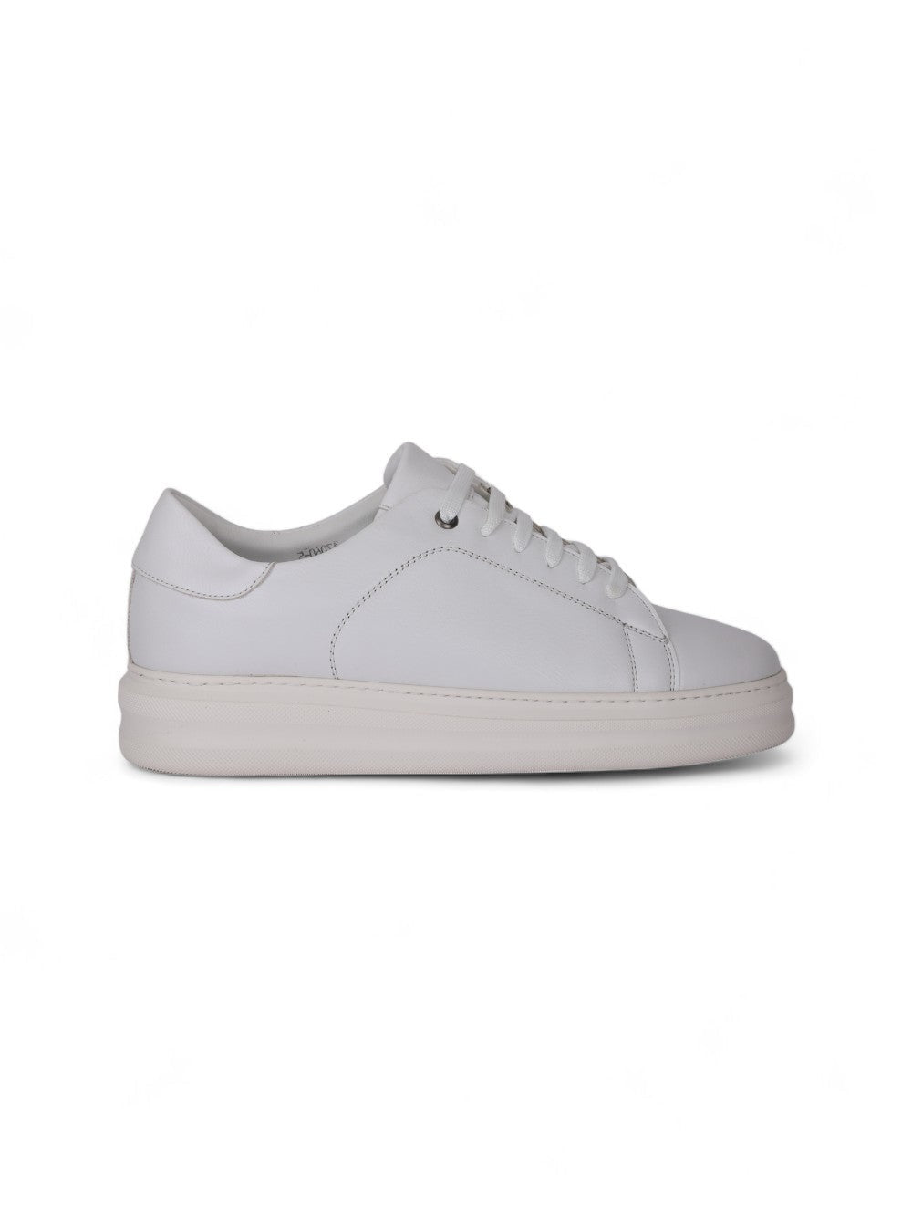 White Casual Leather Shoes