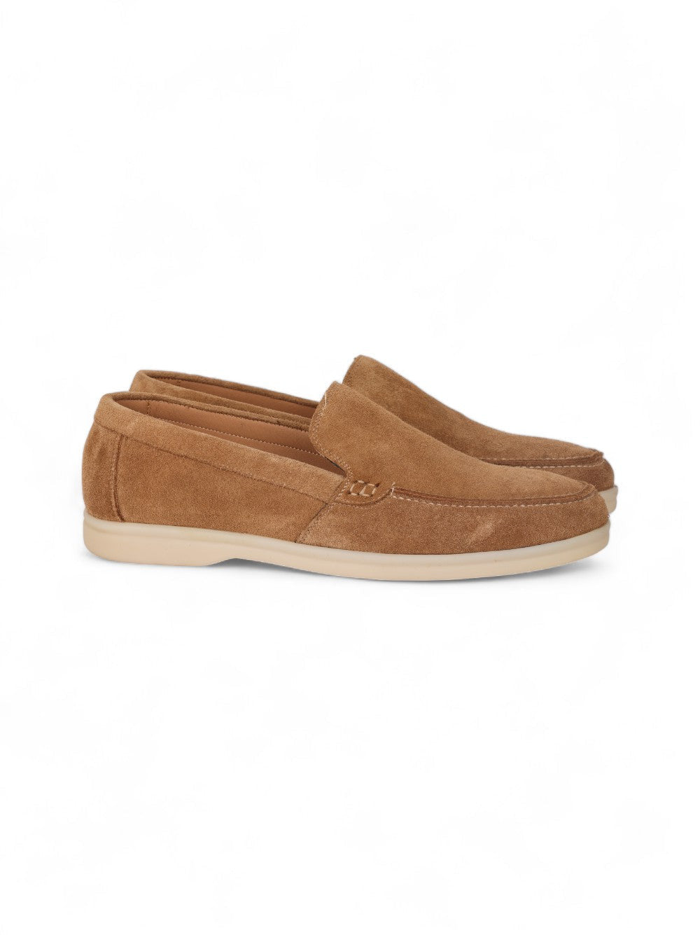 Flat Low Beige Moccasin Casual Shoes