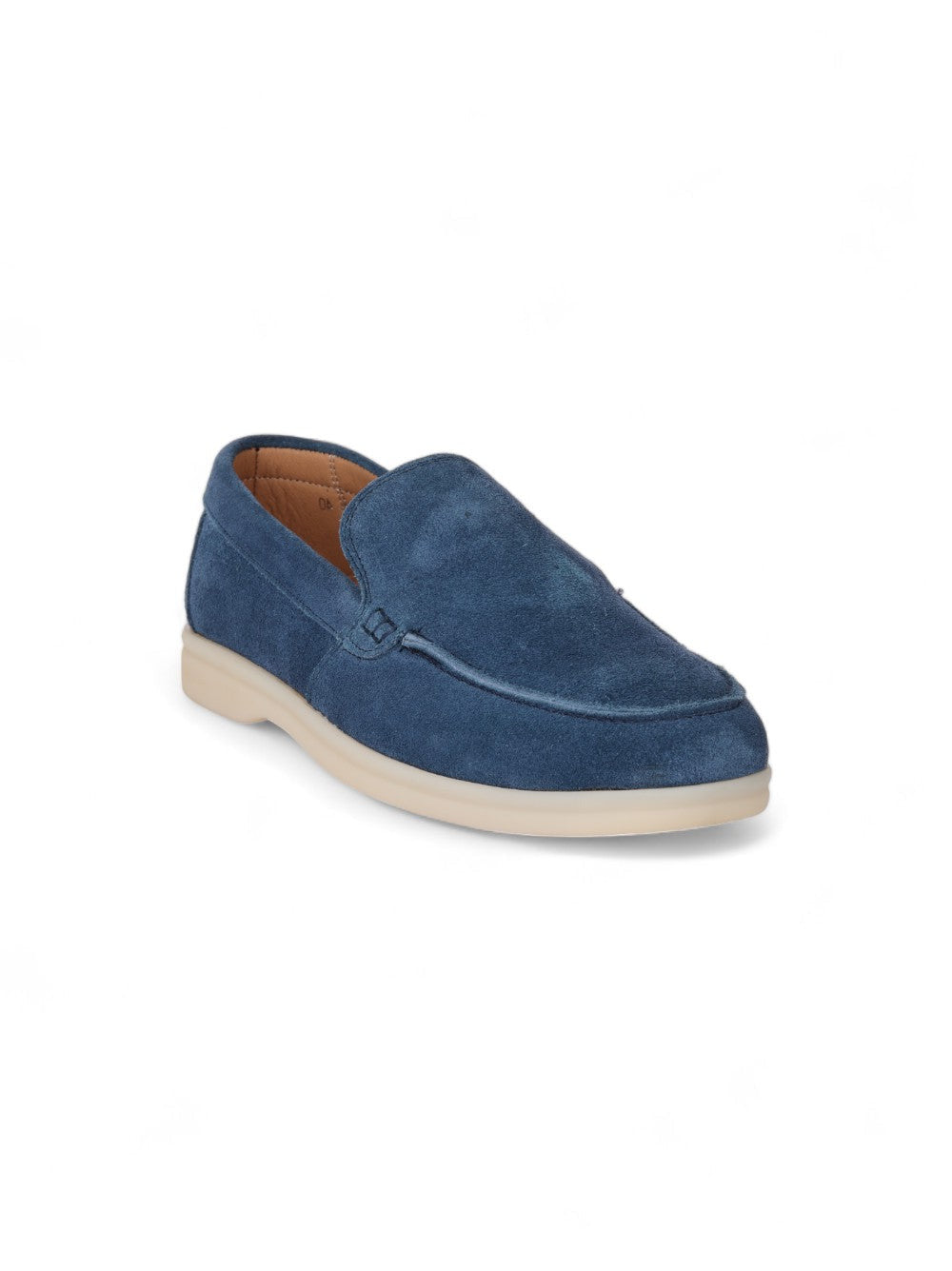 Flat Low Navy Moccasin Casual Shoes