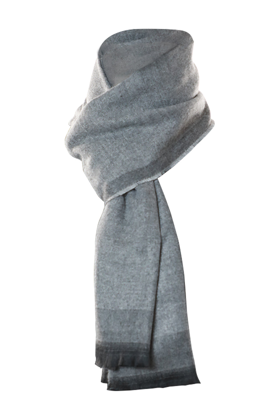 Light Grey Plaid Soft Scarf