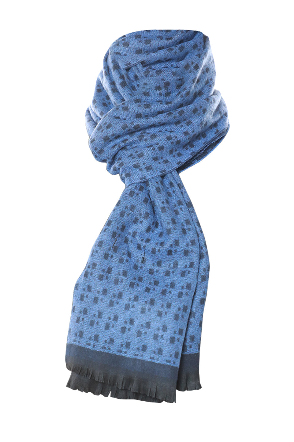 Blue Plaid Soft Scarf