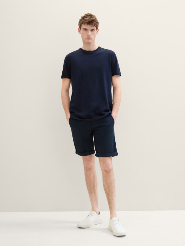 Tom Tailor Cotton Navy Chino Short