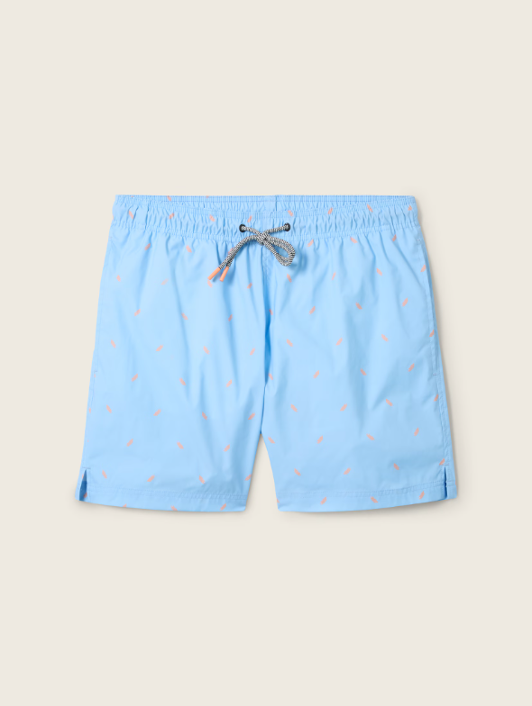 Tom Tailor Blue Swimming Short With Elastic Waist