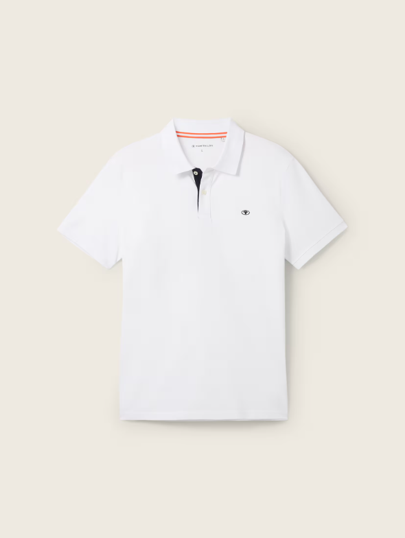 Tom Tailor Cotton White Simple Polo