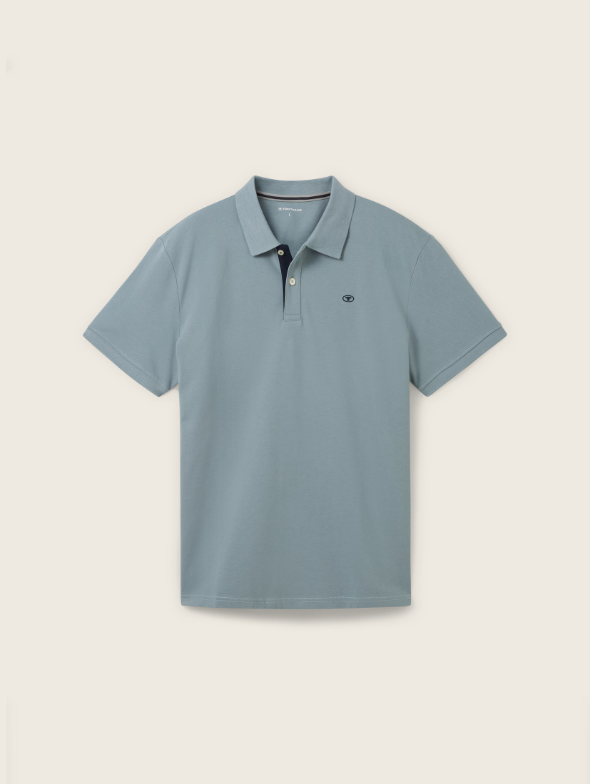 Tom Tailor Cotton Light Indigo Simple Polo