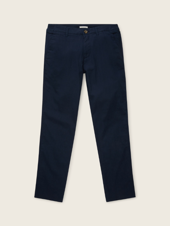 Tom Tailor Regular Navy Linen Chino