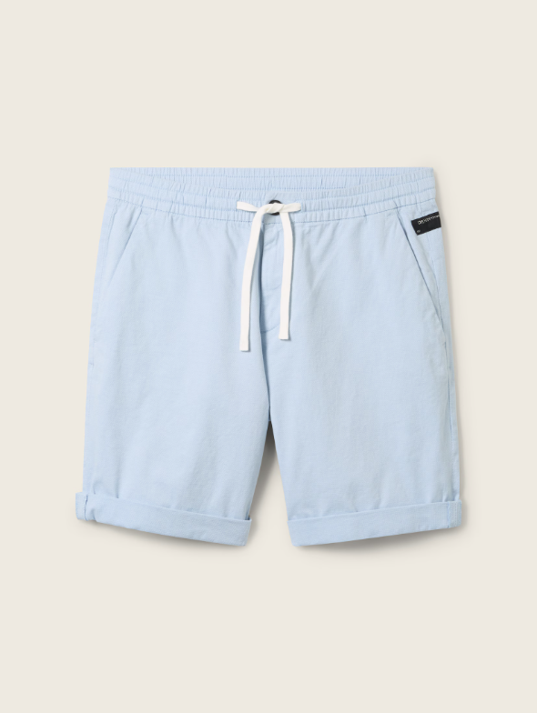 Tom Tailor Light Blue Cotton Short