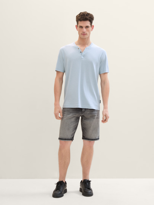 Tom Tailor Light Stone Grey Denim Short