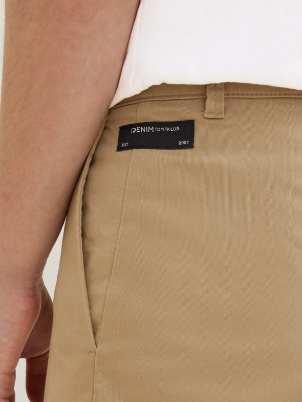 Tom Tailor Slim Fit Beige Chino Short