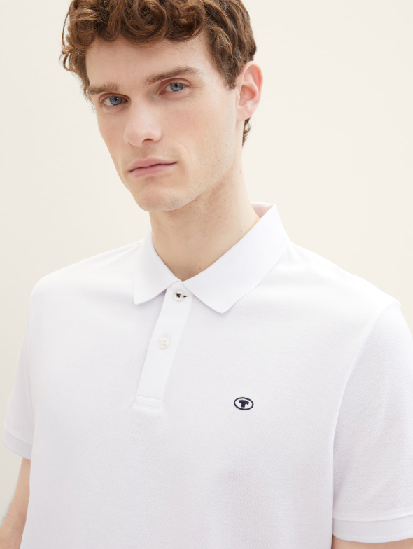 Tom Tailor Cotton White Simple Polo