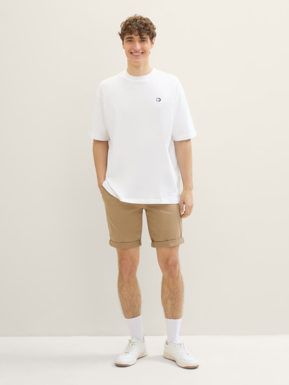 Tom Tailor Slim Fit Beige Chino Short