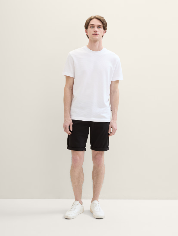 Tom Tailor Cotton Black Chino Short