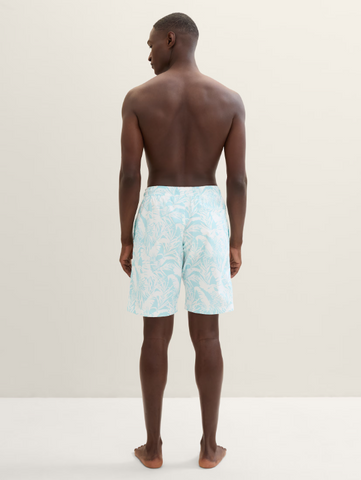 Tom Tailor Blue Swimming Short With An All-Over Print
