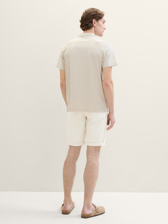 Tom Tailor Cotton OffWhite Chino Short