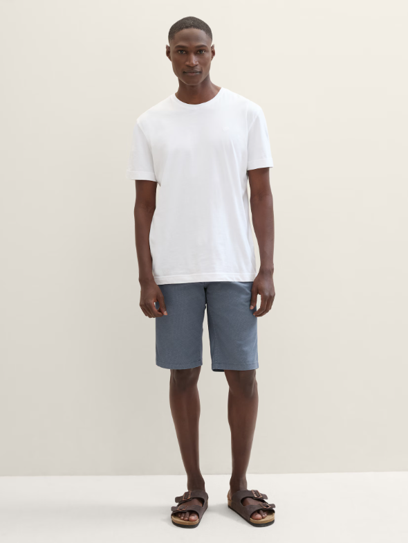 Tom Tailor Blue Chino Short With Side Pockets