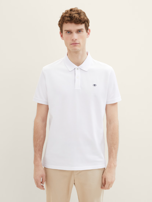 Tom Tailor Cotton White Simple Polo