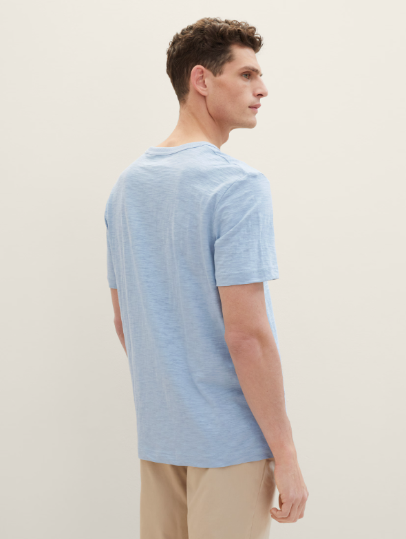 Tom Tailor Blue T-Shirt With Front Printed Design