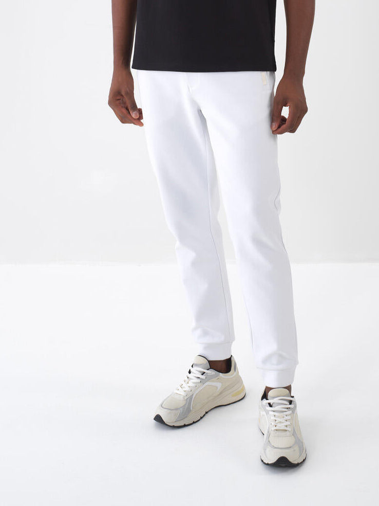 Xint White Regular Fit Cotton Jogging