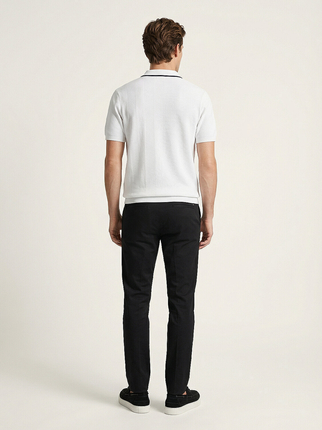 Xint White Regular Fit Short Sleeved Polo