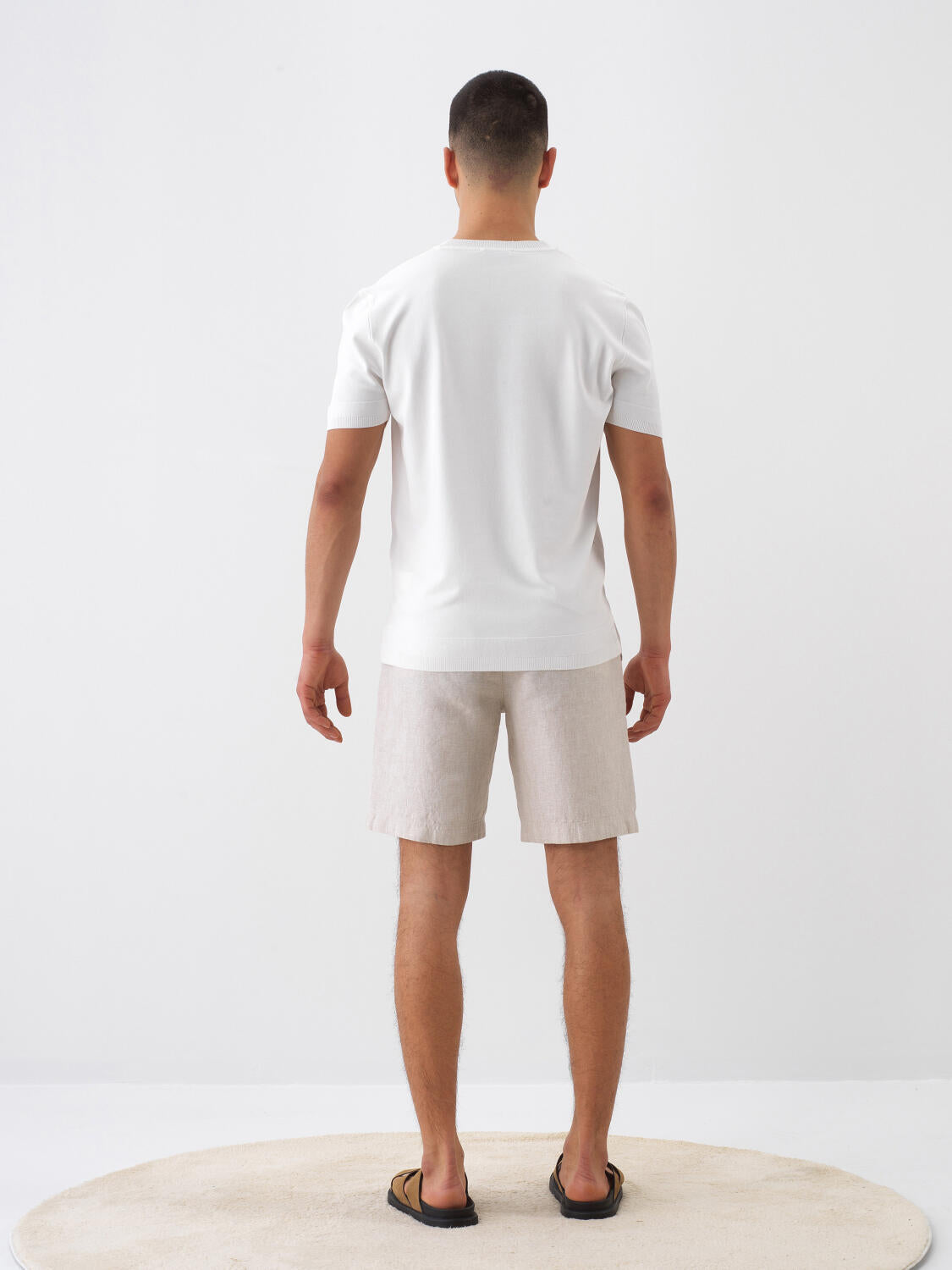 Xint Regular Fit White Round Neck T-shirt