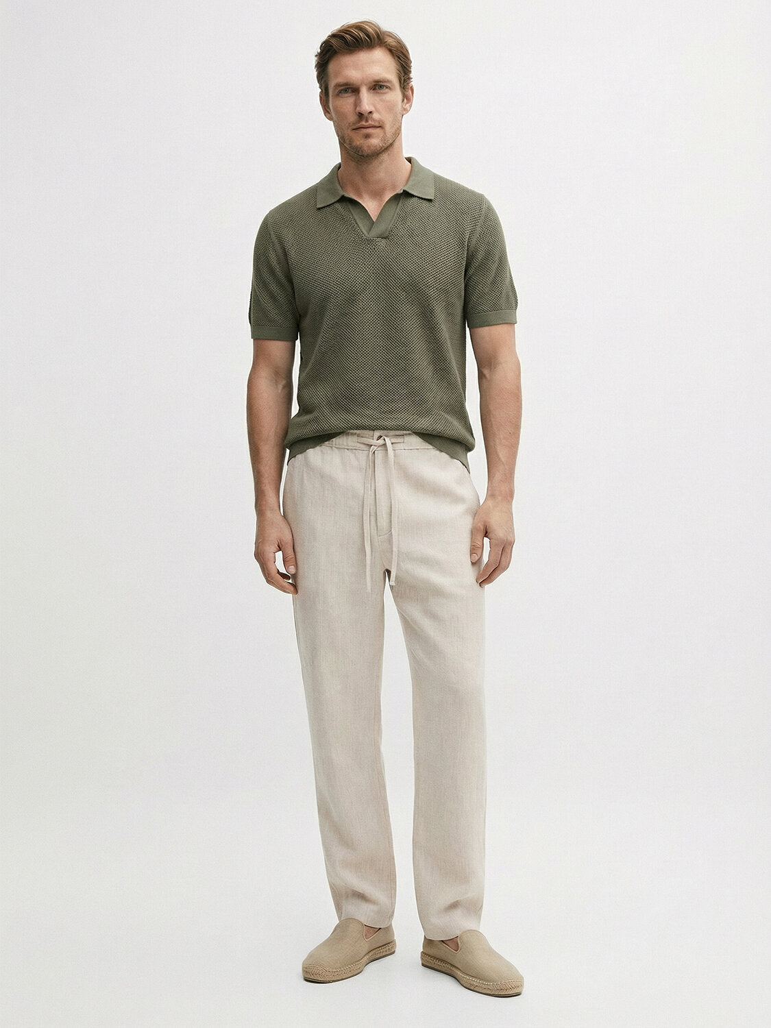 Xint Olive Regular Fit Polo