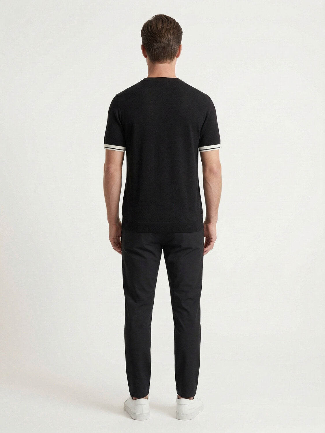 Xint Black Short Sleeved Regular Fit T-Shirt