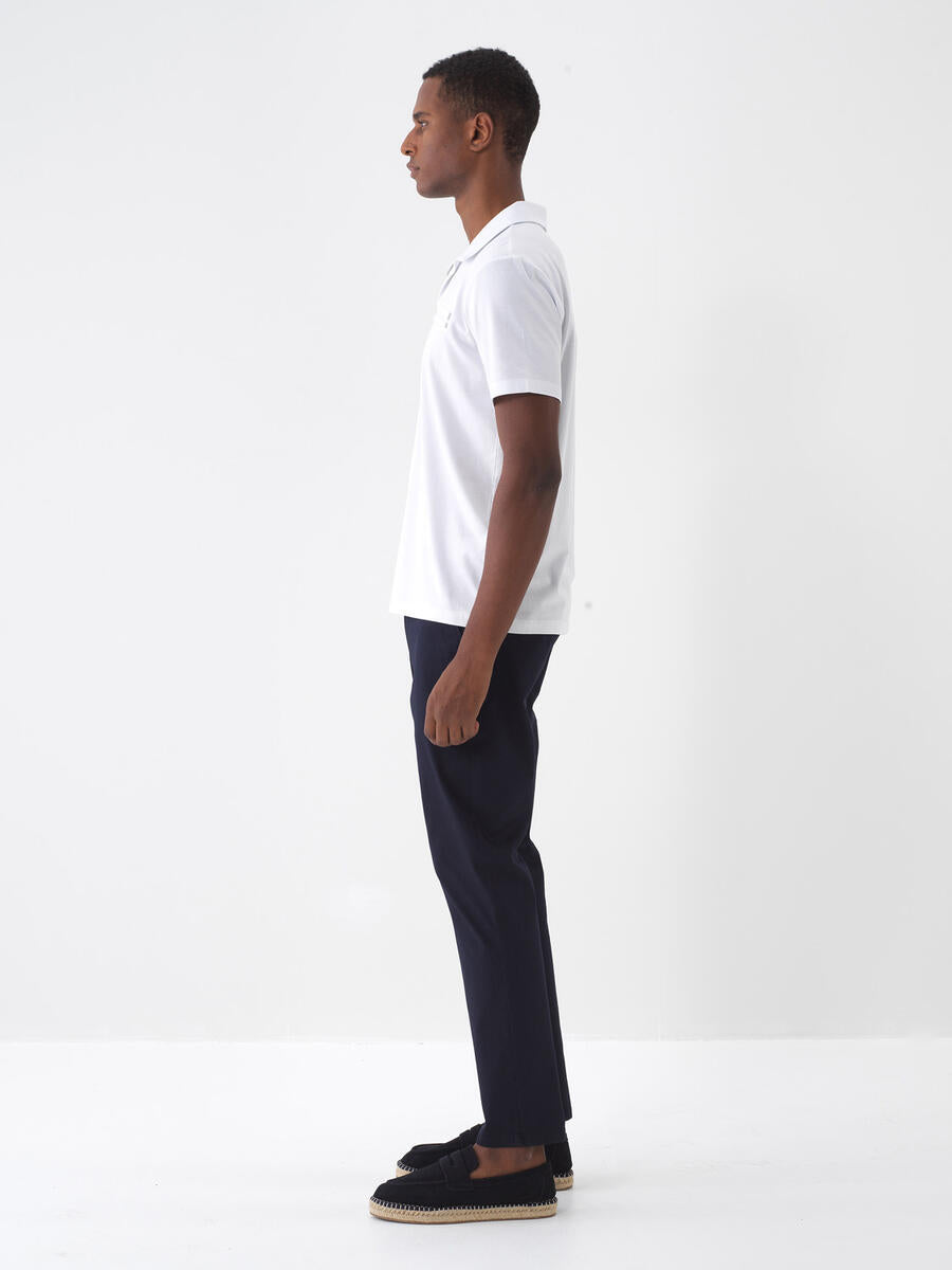 Xint Cotton Regular Fit Navy Chino Trousers