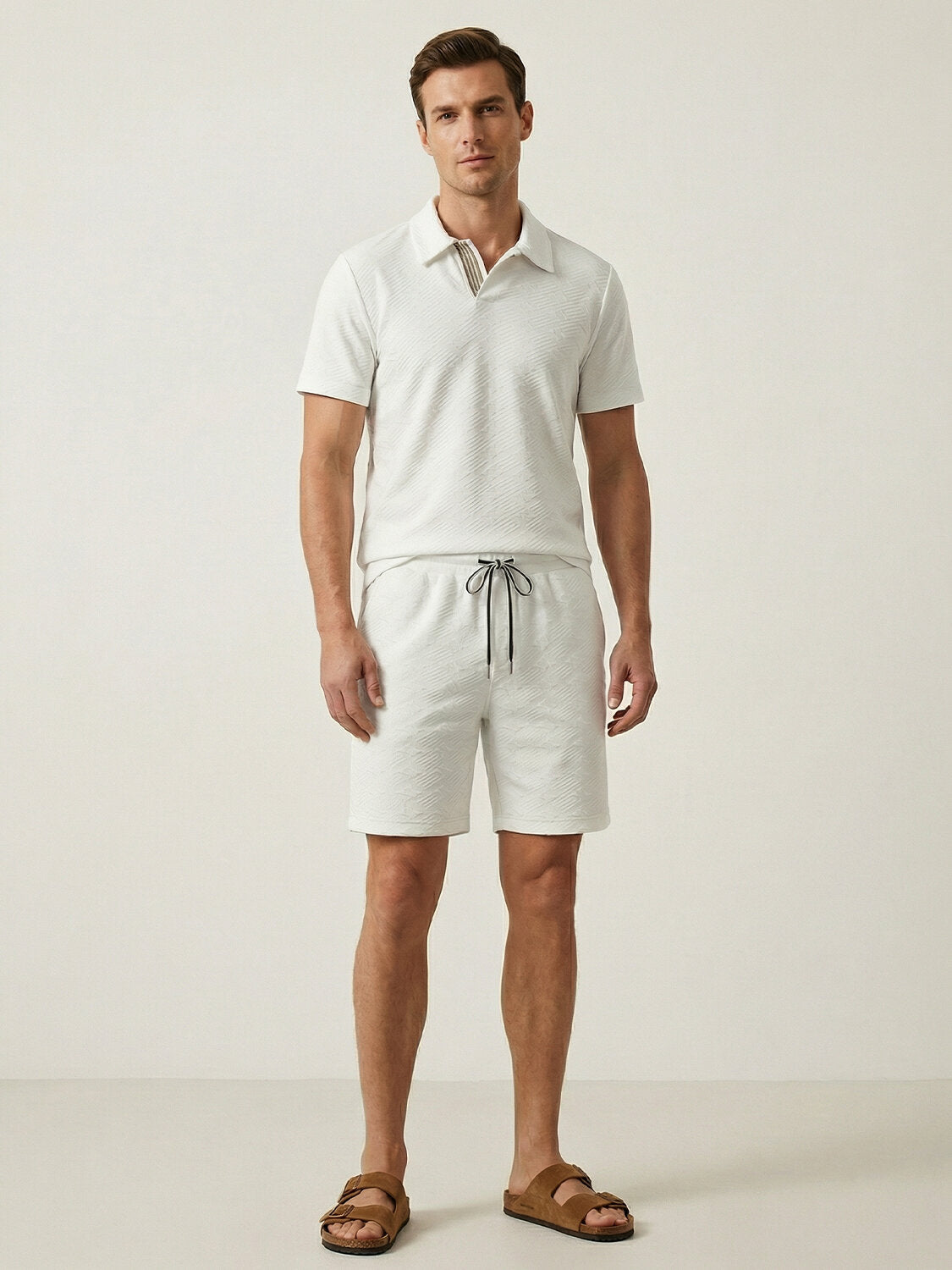 Xint White Regular Fit Short