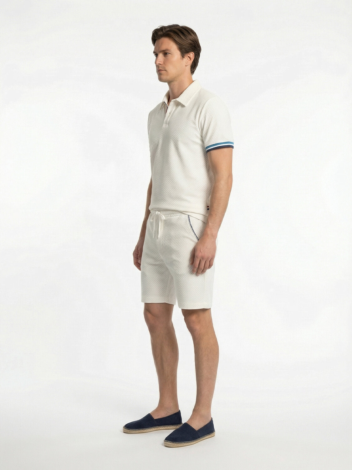 Xint Off White Regular Fit Short