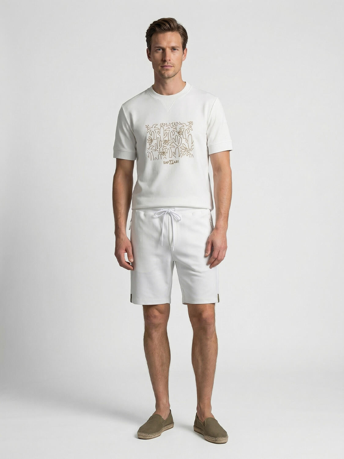Xint White Regular Fit Short