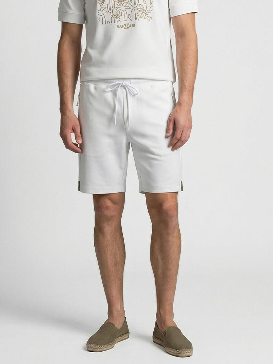 Xint White Regular Fit Short