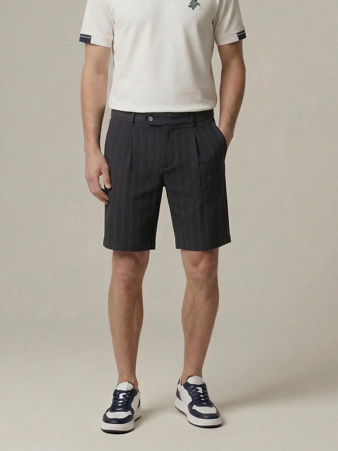 Xint Casual Navy Short