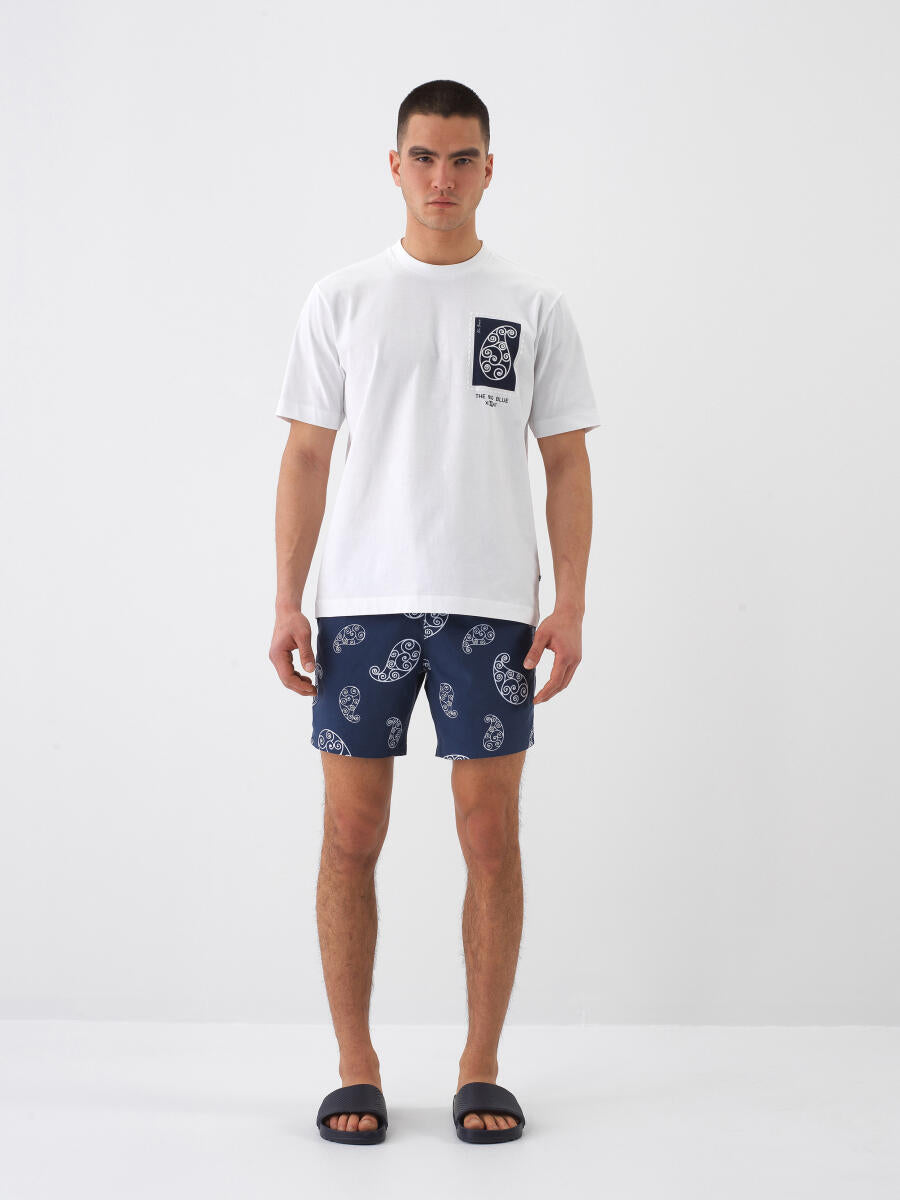 Xint Navy Regular Fit Swim Short