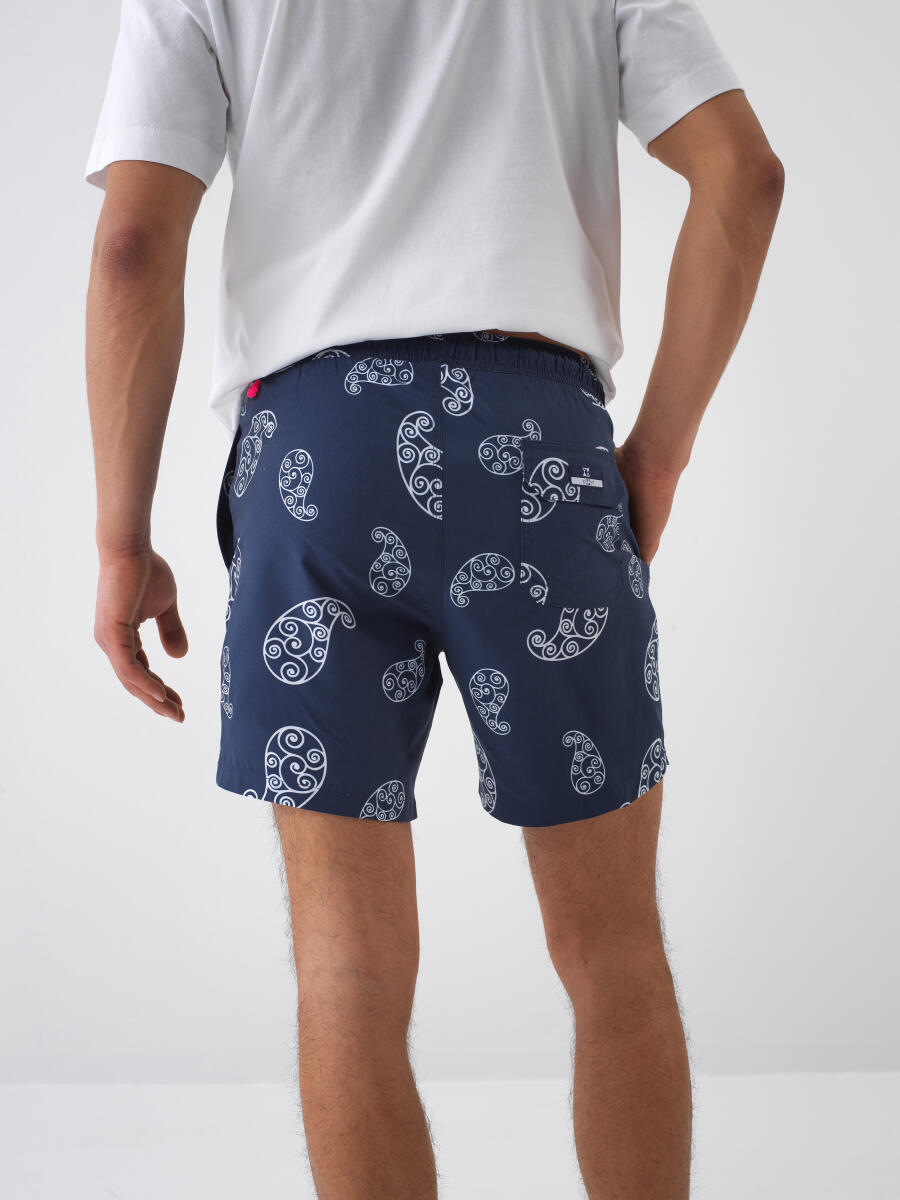 Xint Navy Regular Fit Swim Short