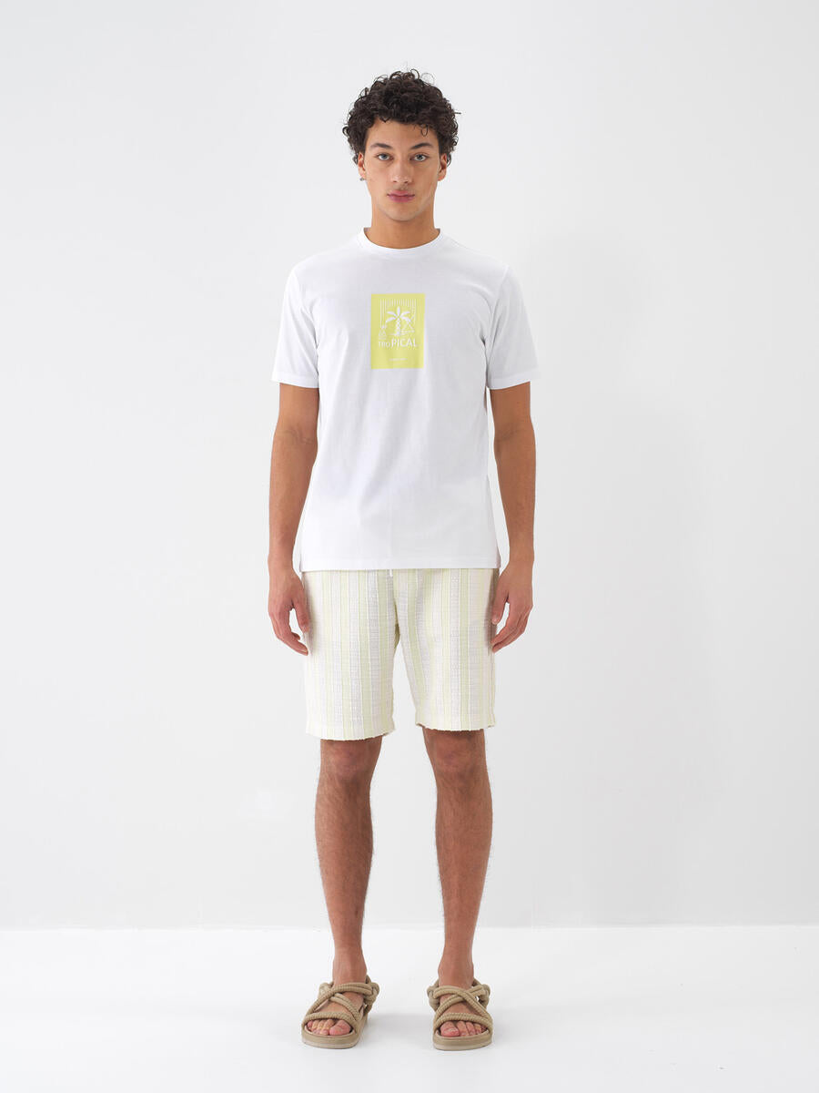 Xint Men Printed Regular Fit White T-shirt