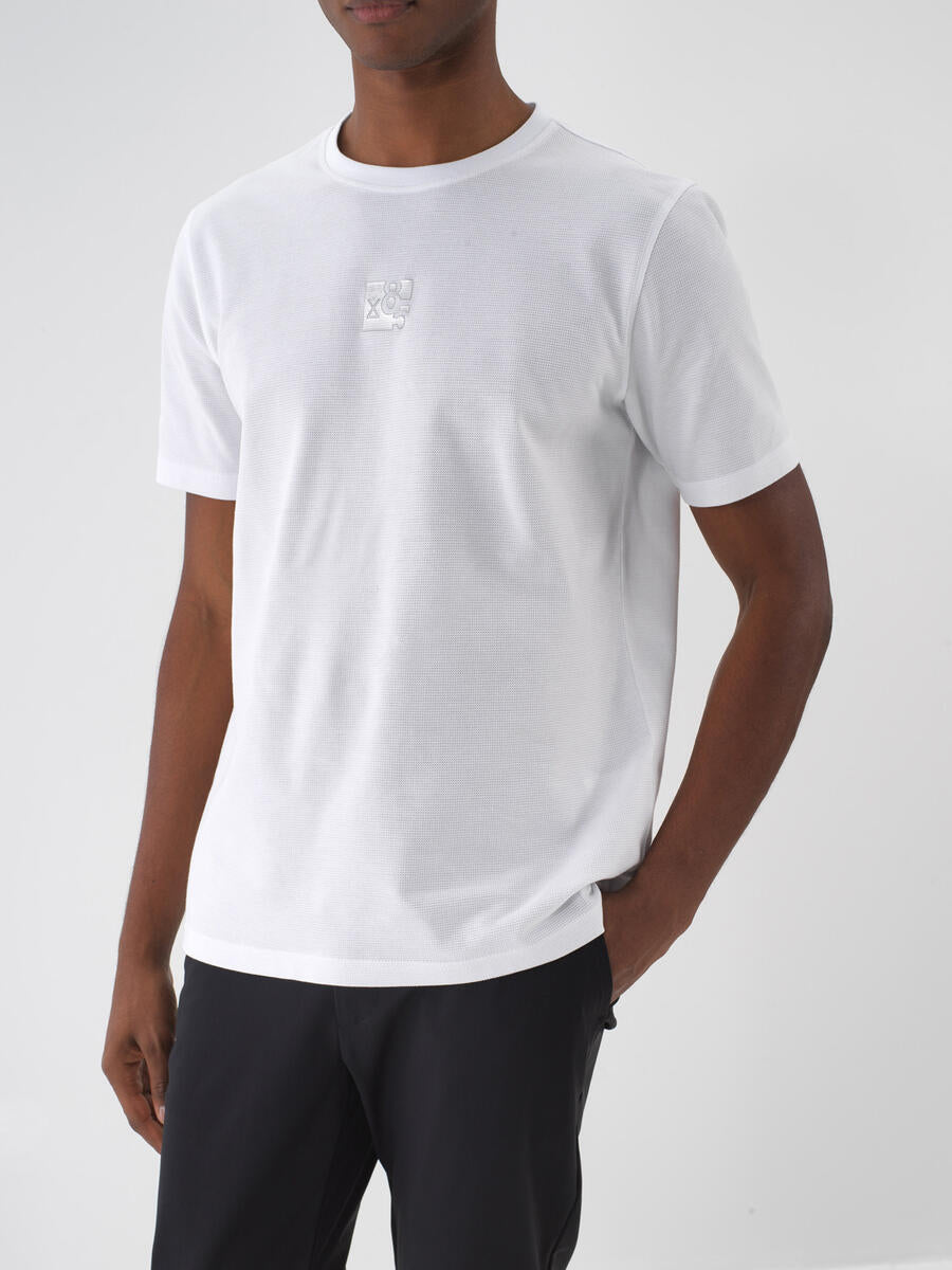 Xint Men Simple White T-shirt