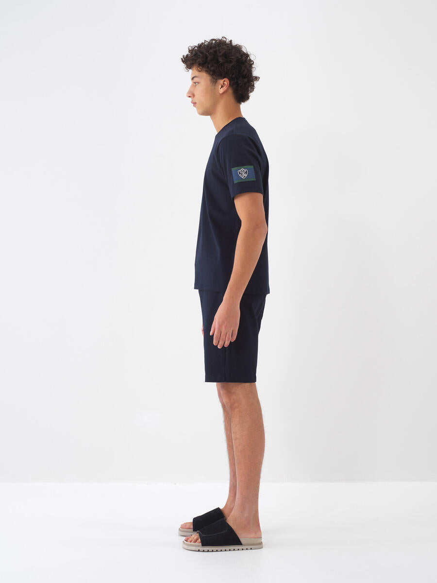 Xint Navy Round Neck T-shirt